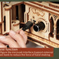 Robotime ROKR DIY Hand Crank Classic Gramophone Wooden Puzzle Model Building Kits Assembly Toy Gift for Children LKB01