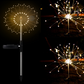 Ground Plug Solar Fireworks Light LED Light String Copper Wire Outdoor Garden Decoration Star Lights Christmas Lights