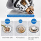 Zezzo Bounce Core Pop-up Drain Filter Bathroom Stainless Steel Bounce Core Push-type Hair Stopper Basin Pop-up Drain Filter