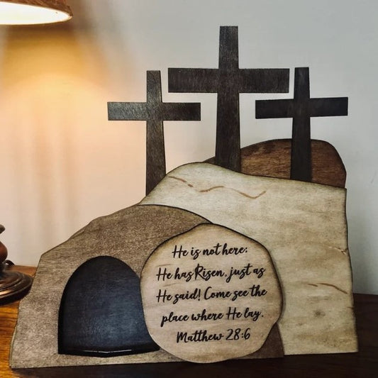 Easter Resurrection Scene Tabletop Centerpiece