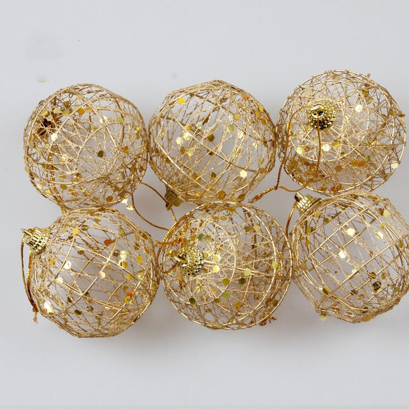 Gold Dusted Scaly Christmas Ball