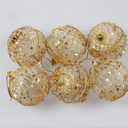 Gold Dusted Scaly Christmas Ball