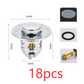Electroplating Drainer Bouncing Core Universal Head Leak-Proof Plug