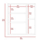 Oman Medicine Cabinet, Three Internal Shelves, Single Door, Two External Shelves -Black