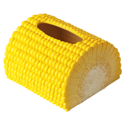 Creative modern simple cute corn tissue box clouds pumping paper box living room decoration multifunctional ornaments