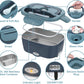 Electric Lunch Box Food Heater, 60W Heated Lunch Box for Adults, 12V 24V 110V Portable Food Warmer LunchBox for Car Truck Work with Removable 304 Stainless Steel Container, Carry Bag