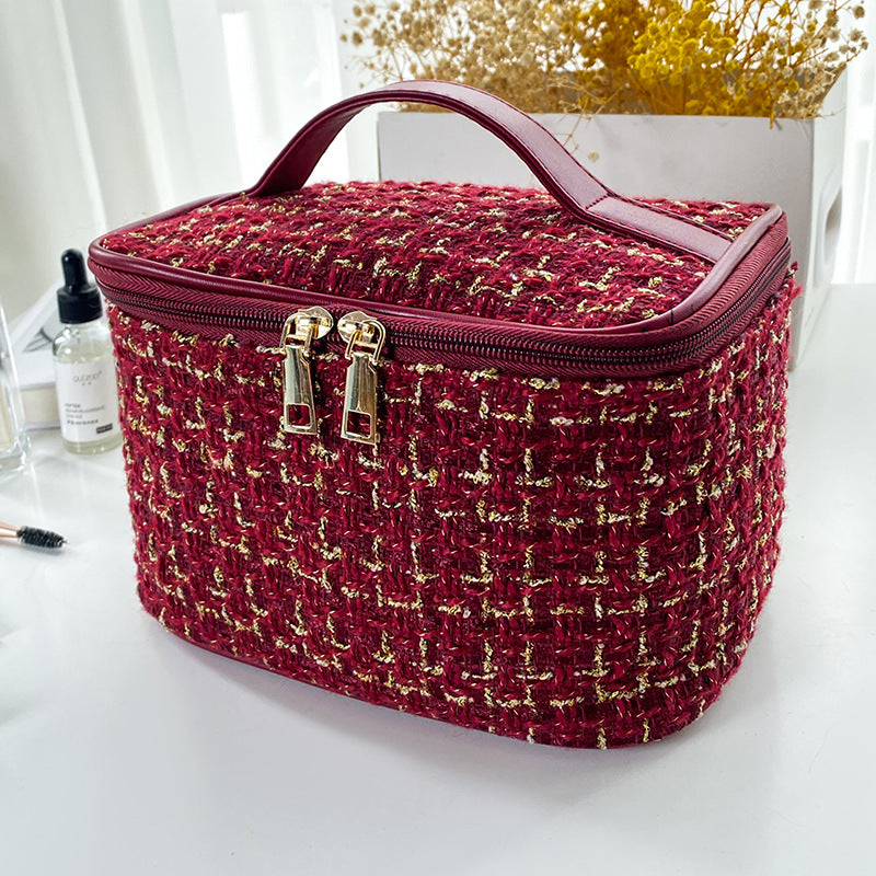 Luxury Cosmetic Bag with Large Capacity
