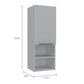 Mila  Bathroom Cabinet, Two Internal Shelves, Two External Shelves, Single Door -White