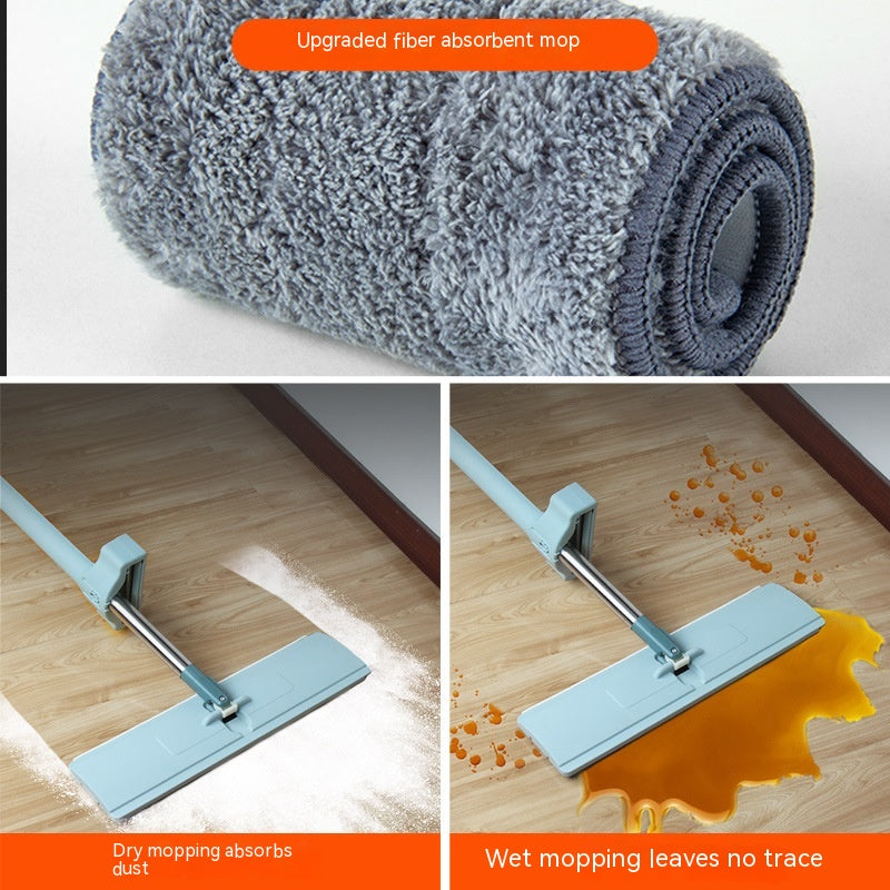 Lazy Hand-free Flat Mop Wet And Dry Mop Absorbent Mop Rotating Mop Mop Flat Push Artifact