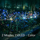 Ground Plug Solar Fireworks Light LED Light String Copper Wire Outdoor Garden Decoration Star Lights Christmas Lights
