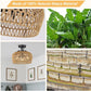 Rattan Semi Flush Mount