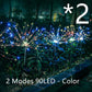 Ground Plug Solar Fireworks Light LED Light String Copper Wire Outdoor Garden Decoration Star Lights Christmas Lights