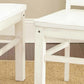 Modern Farmhouse Side Chairs - Distressed Antique White, Vertical Slat Back, Scooped Seats, Sturdy Design, Set of 2 Chairs