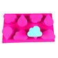 Handmade Soap Mold, Chocolate Mold, Six-hole Clouds