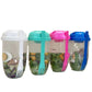 Salad Cup Container Set With Fork Sauce Cup Lid Bento Food Taper Bowl Lunch Box