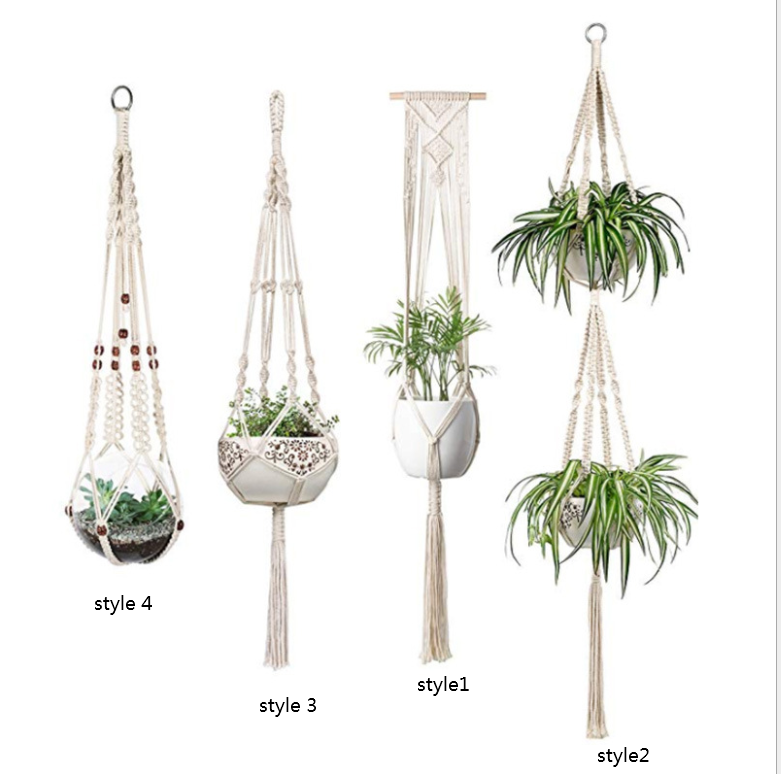 Macrame Hanging Plant Baskets