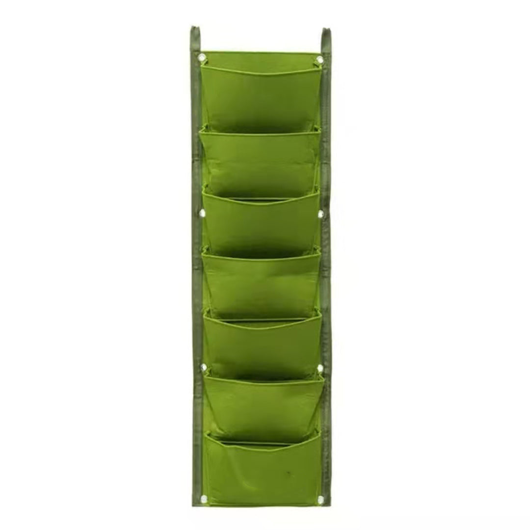Felt Plant Bag With 7 Ports Reinforcement Wall-mounted Felt Planting Bag