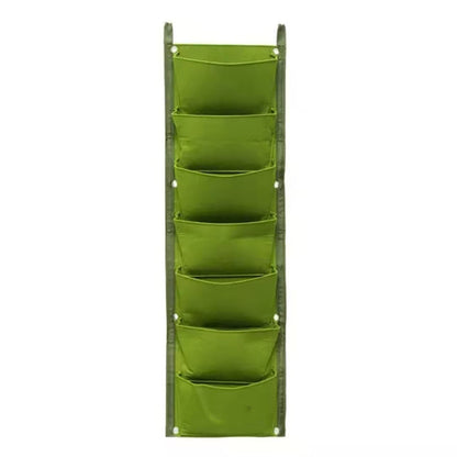 Felt Plant Bag With 7 Ports Reinforcement Wall-mounted Felt Planting Bag