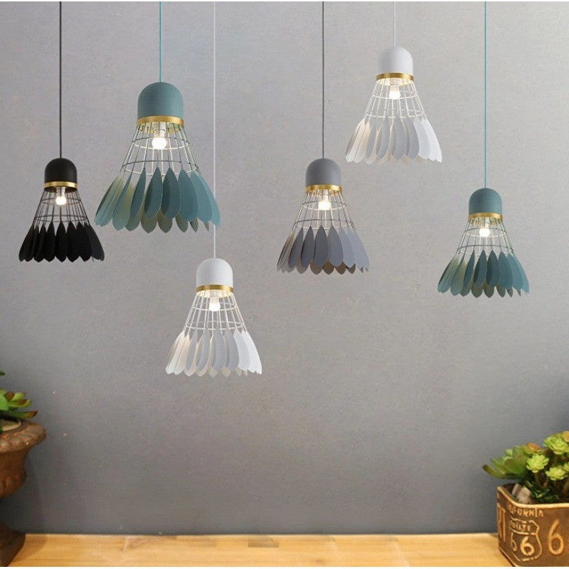 Creative Macaron Wrought Iron Badminton Chandelier