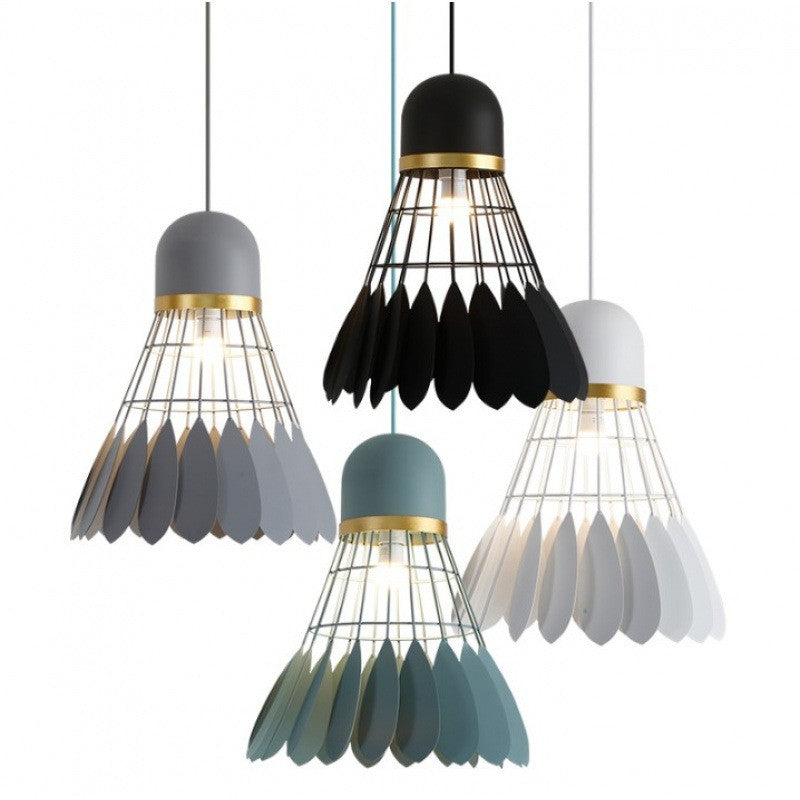 Creative Macaron Wrought Iron Badminton Chandelier