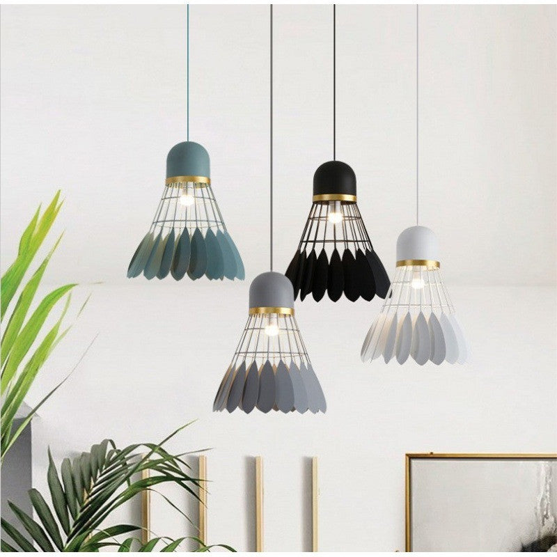 Creative Macaron Wrought Iron Badminton Chandelier
