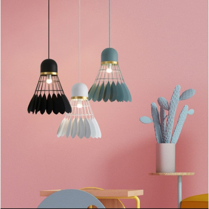 Creative Macaron Wrought Iron Badminton Chandelier