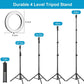 9-inch Ring Light with Stand and Phone Holder, 50" Tripod with Remote