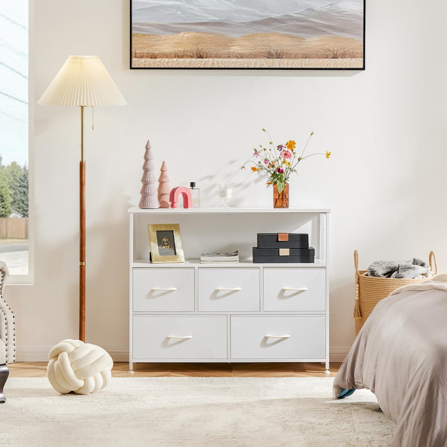 Dresser for Bedroom, Drawer Dresser Organizer Storage Drawers Fabric Storage Tower