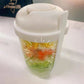 Salad Cup Container Set With Fork Sauce Cup Lid Bento Food Taper Bowl Lunch Box