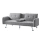 74.8” Futon sleeper sofa bed (Light Grey)