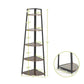 Corner shelf, 5-tier corner bookshelf, 70-inch high display storage rack, multifunctional unit ladder shelf for living room, office, small space
