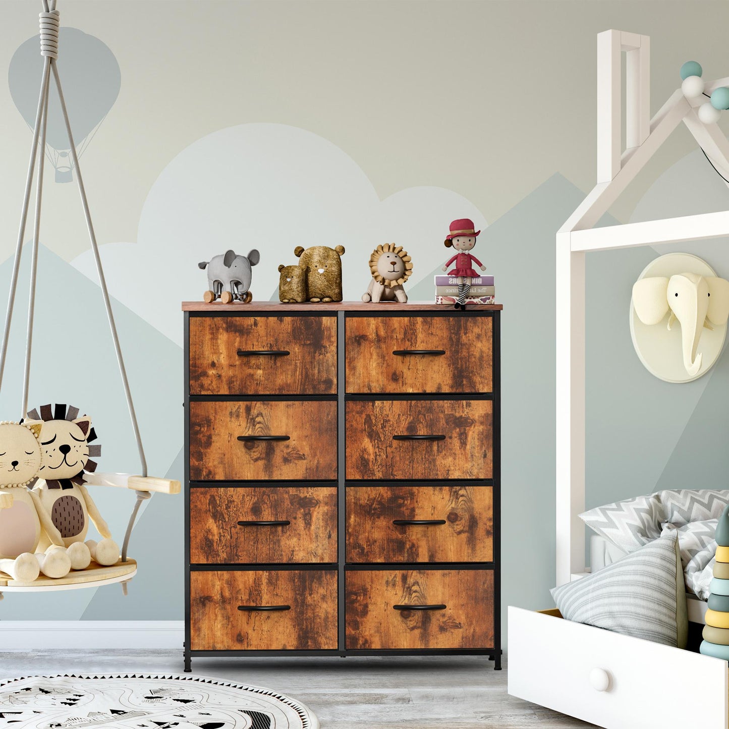 Dresser for Bedroom, Drawer Dresser Organizer Storage Drawers Fabric Storage Tower