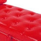 Sitting Bench PU Leather with Storage Space and 2 Pillows Hardware Feet
