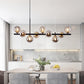 Long Minimalist Glass Magic Bean Chandelier