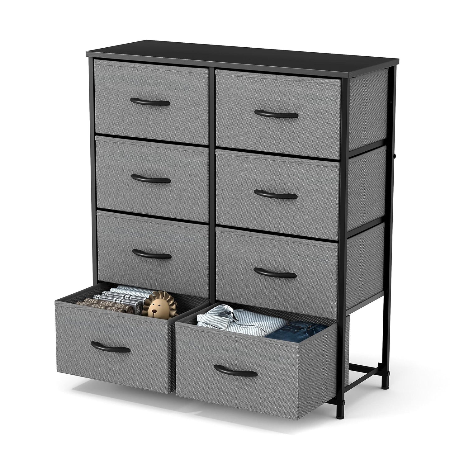 Dresser for Bedroom, Drawer Dresser Organizer Storage Drawers Fabric Storage Tower