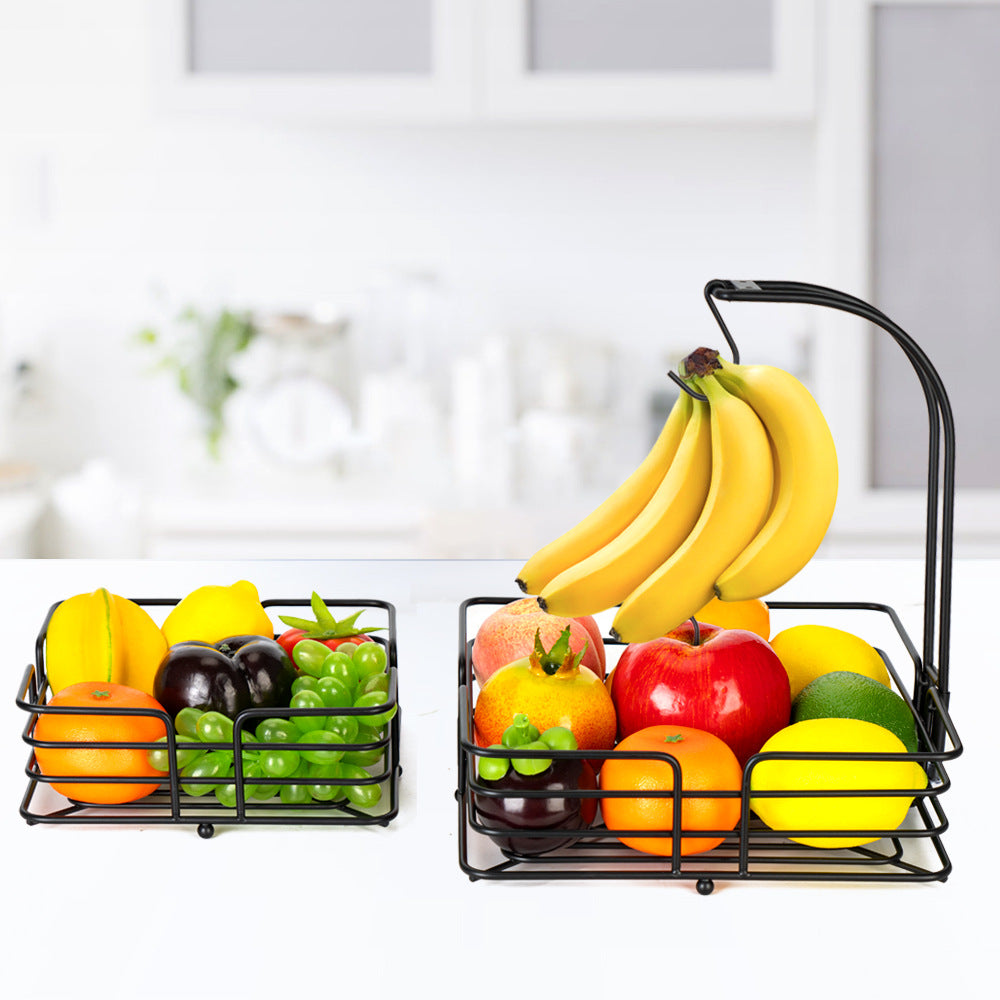 Iron Fruit Basket Kitchen Supplies Storage Convenient Disassembly