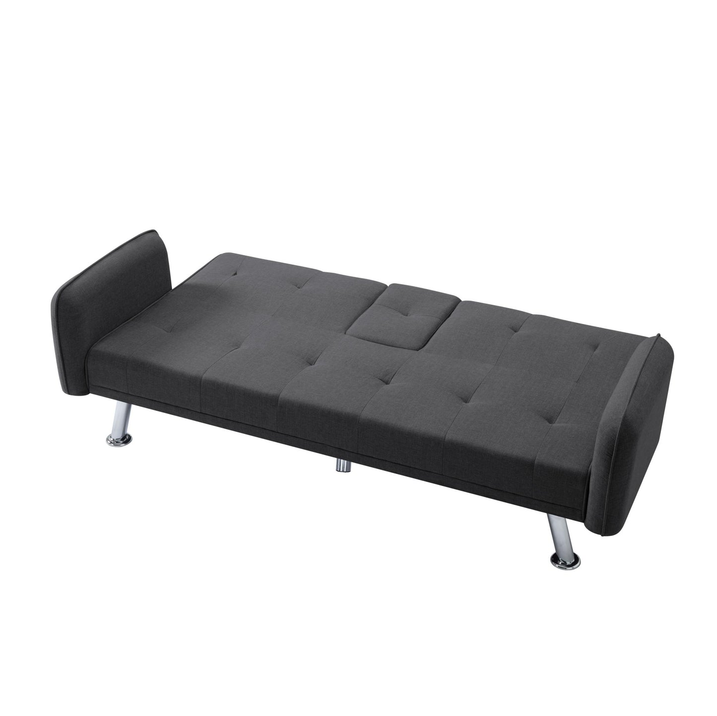 74.8” Futon sleeper sofa bed (Dark Grey)