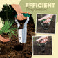 Stainless Steel Soil Excavator Gardening Wooden Handle Hole-moving Cutting Tool Nursery Seedling Seeder
