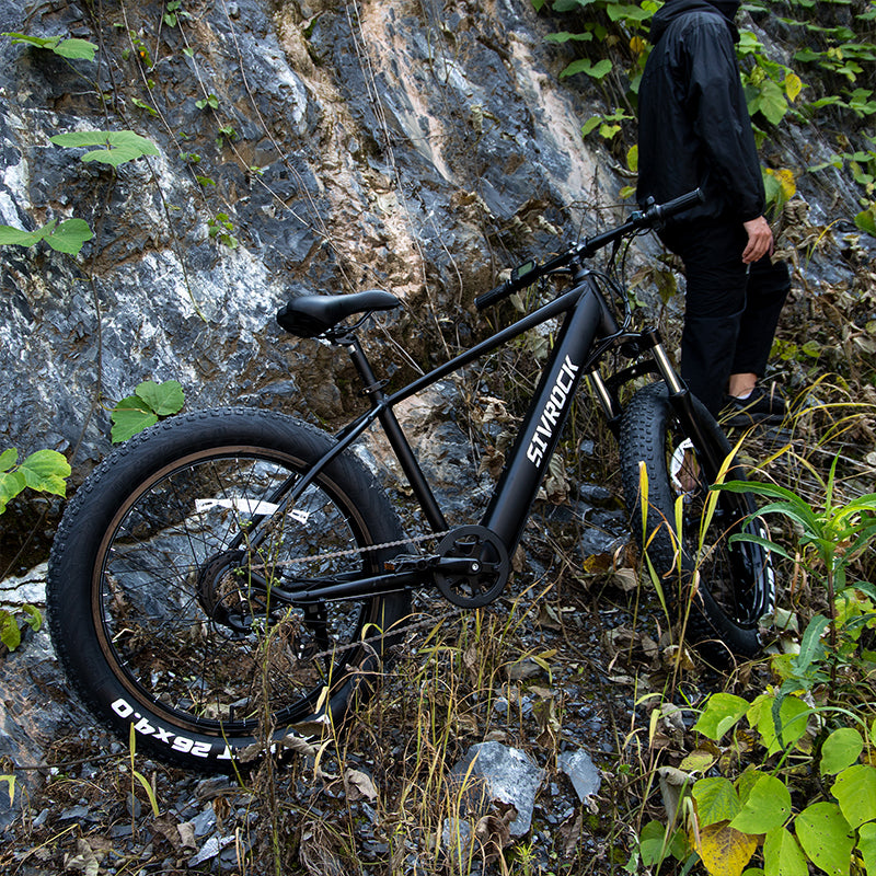 Sivrock Electric Bike 26'' Fat Tire 1000W Motor 48V 15Ah Large Battery Mountain E-Bike Shimano 7-Speed Bicycle