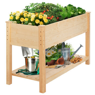 Elevated Wooden Planter Boxes Kit
