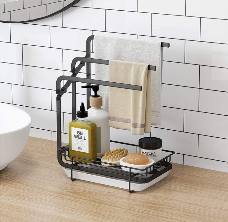 Countertop Storage Rack for Kitchen or Bathroom