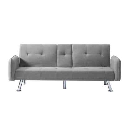 74.8” Futon sleeper sofa bed (Light Grey)