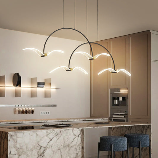 Modern Seagull Led Chandelier