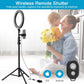9-inch Ring Light with Stand and Phone Holder, 50" Tripod with Remote