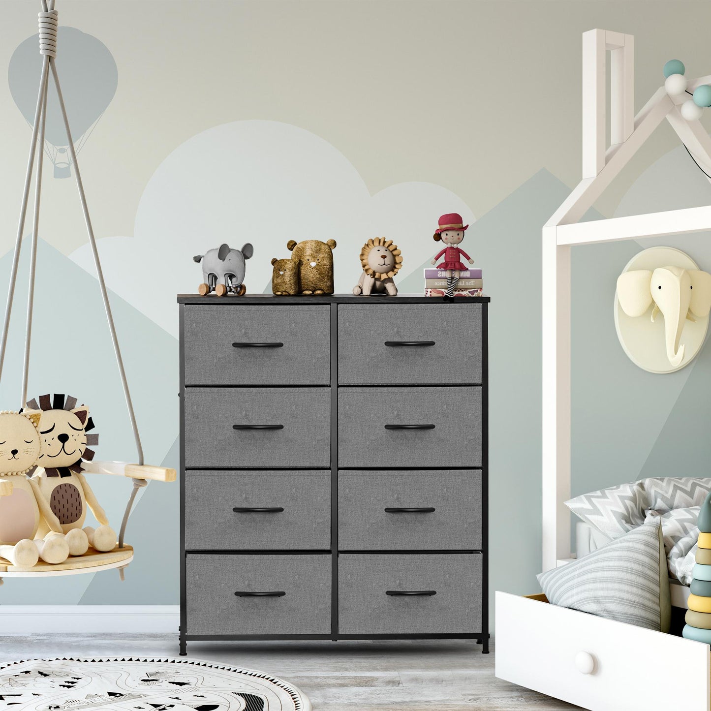 Dresser for Bedroom, Drawer Dresser Organizer Storage Drawers Fabric Storage Tower