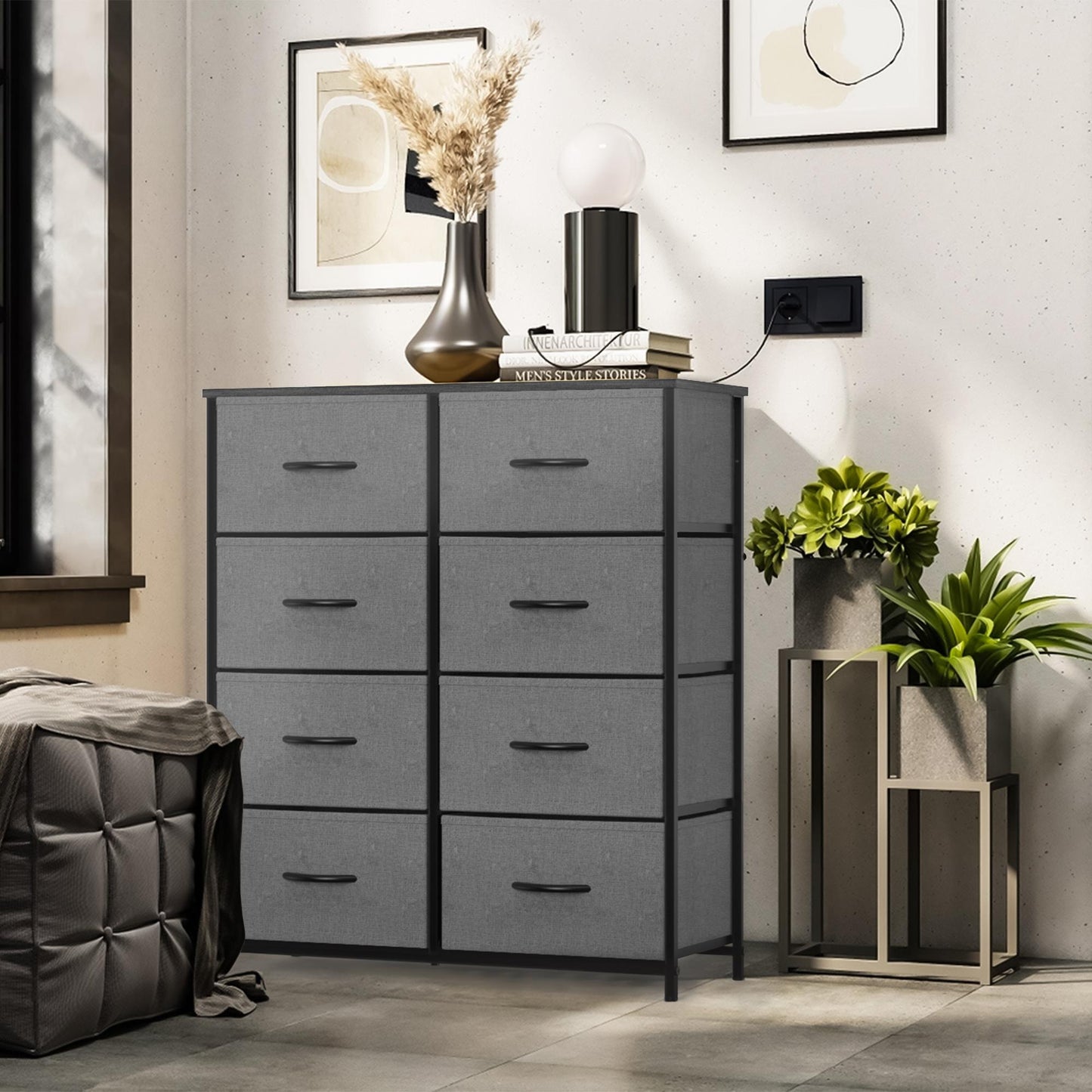Dresser for Bedroom, Drawer Dresser Organizer Storage Drawers Fabric Storage Tower
