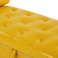 Sitting Bench PU Leather with Storage Space and 2 Pillows Hardware Feet