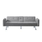 74.8” Futon sleeper sofa bed (Light Grey)