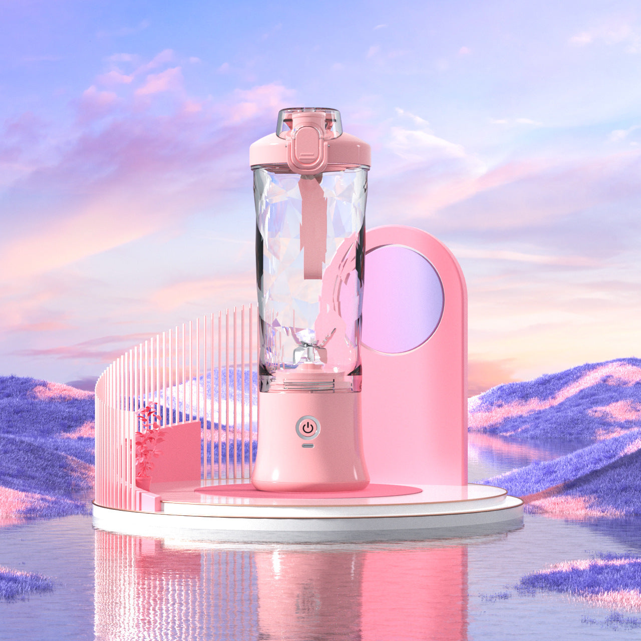 Portable Mini Blender Juicer with 6 Blade