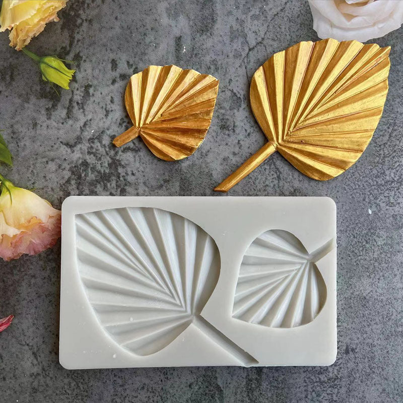 Large And Small Fan Country Style Fondant Cake Silicone Mold